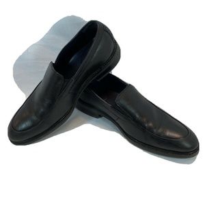 Mens Cole Haan 9.5 Black Leather Slip On Shoes